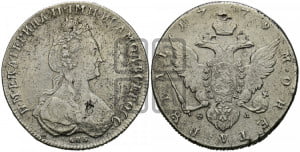 1 рубль 1779 года СПБ/ѲЛ (новый тип)
