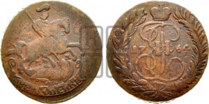 2 копейки 1764 года ММ (ММ, Красный  монетный двор)