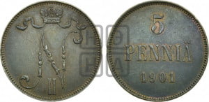 5 пенни 1901 года