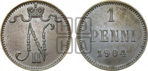 1 пенни 1904 года