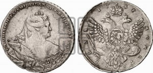 1 рубль 1737 года (московский тип)