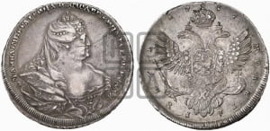 1 рубль 1737 года (московский тип)