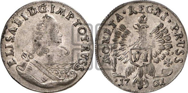 6 грошей 1761 года