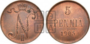 5 пенни 1905 года