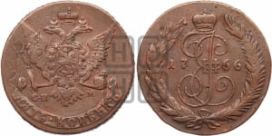 5 копеек 1766 года СПМ (СПМ, Санкт-Петербургский монетный двор)