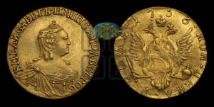 1 рубль 1756 года (для дворцового обихода)