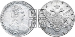 1 рубль 1779 года СПБ/ѲЛ (новый тип)