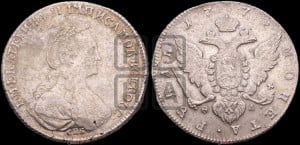 1 рубль 1779 года СПБ/ѲЛ (новый тип)