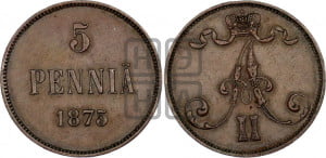 5 пенни 1875 года