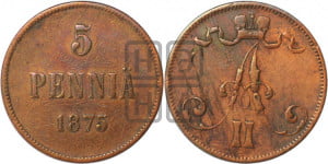 5 пенни 1875 года