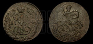 Полушка 1784 года КМ (КМ, Сузунский монетный двор)