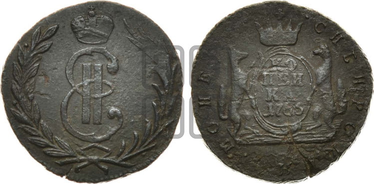 1 копейка 1766 года (для Сибири)