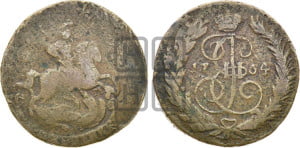 2 копейки 1764 года ЕМ (ЕМ, Екатеринбургский монетный двор)