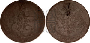 5 копеек 1770 года ЕМ (ЕМ, Екатеринбургский монетный двор)