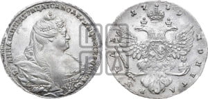 1 рубль 1739 года (московский тип)