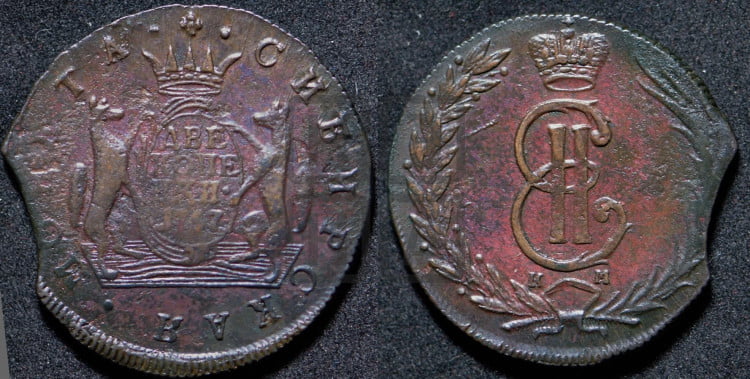 2 копейки 1767 года (для Сибири)