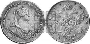 1 рубль 1740 года СПБ (петербургский тип)