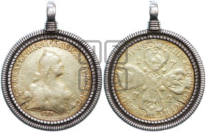 10 рублей 1772 года СПБ (без шарфа на шее)