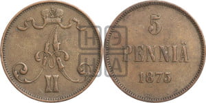 5 пенни 1875 года