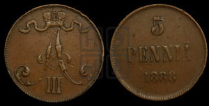 5 пенни 1888 года
