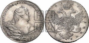 1 рубль 1737 года (московский тип)