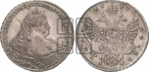 1 рубль 1740 года СПБ (петербургский тип)