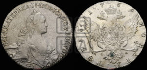1 рубль 1769 года СПБ/СА ( СПБ, без шарфа на шее)
