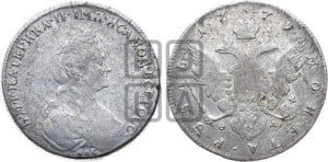 1 рубль 1779 года СПБ/ѲЛ (новый тип)