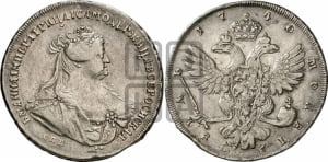 1 рубль 1740 года СПБ (петербургский тип)