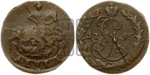 Денга 1795 года КМ (КМ, Сузунский монетный двор)