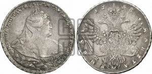 1 рубль 1738 года (московский тип)