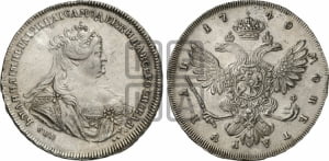 1 рубль 1740 года СПБ (петербургский тип)
