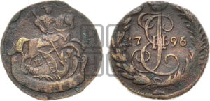 Денга 1796 года ЕМ (ЕМ, Екатеринбургский монетный двор)