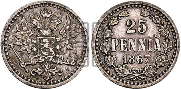 25 пенни 1867 года