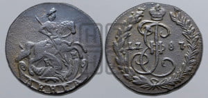 Денга 1787 года КМ (КМ, Сузунский монетный двор)
