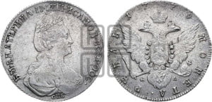 1 рубль 1779 года СПБ/ѲЛ (новый тип)