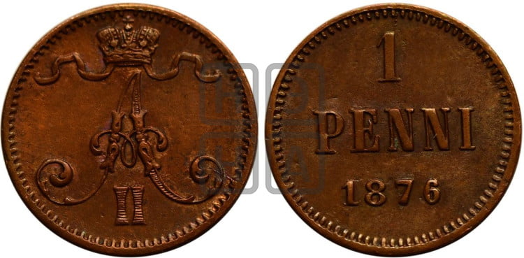 Пенни 1876 года