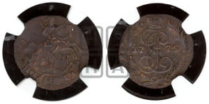 Полушка 1775 года ЕМ (ЕМ, Екатеринбургский монетный двор)