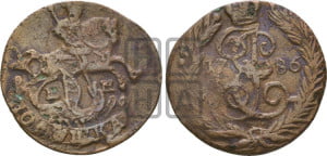 Полушка 1786 года ЕМ (ЕМ, Екатеринбургский монетный двор)