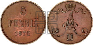 5 пенни 1872 года