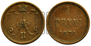 Пенни 1874 года
