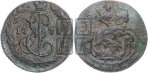 Денга 1771 года ЕМ (ЕМ, Екатеринбургский монетный двор)