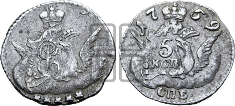 5 копеек 1759 года (кружок малого формата)