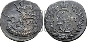 Полушка 1787 года КМ (КМ, Сузунский монетный двор)