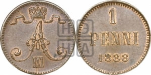 1 пенни 1888 года