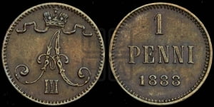 1 пенни 1888 года
