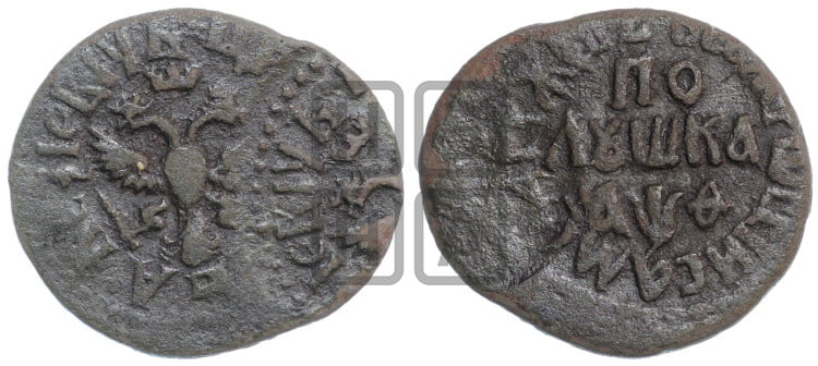 Полушка 1709 года (все разновидности с редкостью R1)