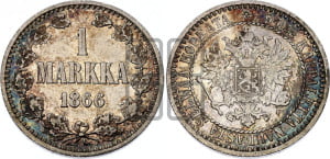 1 марка 1866 года S