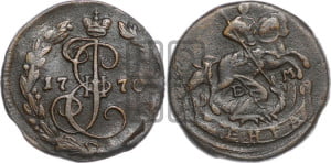 Денга 1770 года ЕМ (ЕМ, Екатеринбургский монетный двор)