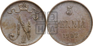 5 пенни 1907 года